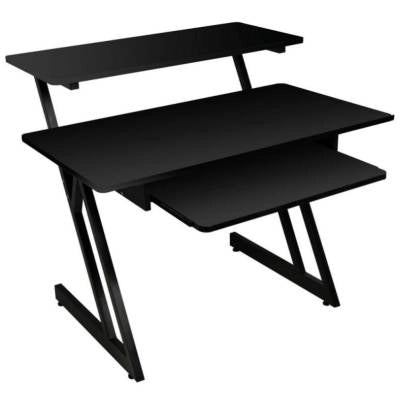 Supports On-Stage - Station de travail studio WS7500B à 3 niveaux - Noir