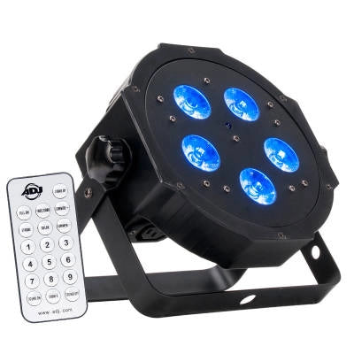 American DJ - Mega Hex Par - Projecteur PAR compact à dos plat avec 5 LED hexagonales 6 en 1 de 6 W