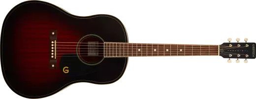 Gretsch Guitars - Guitare acoustique Jim Dandy Dreadnought, touche en noyer et pickguard noir - Deep Cherry Burst