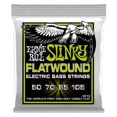 Cordes pour basse Ernie Ball Regular Slinky Flatwound 50-105