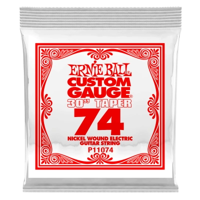 Cordes de guitare électrique extra longues filées en nickel Ernie Ball - .074 (lot de 3)