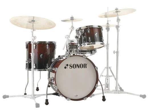Sonor - AQ2 Bop Kit de 4 fûts (18, 12, 14, SD) - Brown Fade