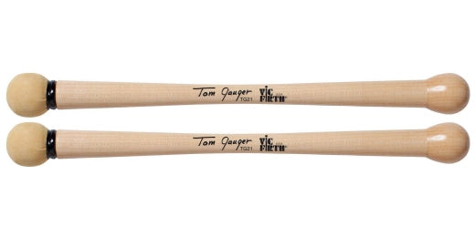 Vic Firth - Tom Gauger Bass Drum Mallets - Chamois/Wood