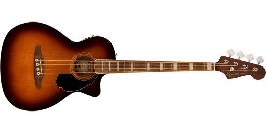 Fender - Guitare basse Kingman, touche en noyer avec housse - Shaded Edge Burst