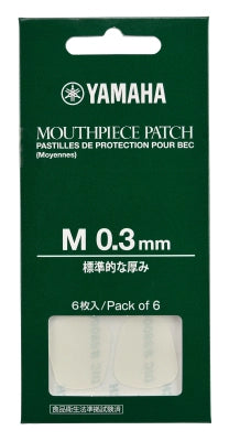 Yamaha - Patchs transparents pour embouchure - Moyenne - 0,3 mm