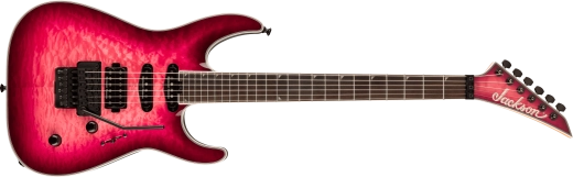 Jackson Guitars - Série Pro Plus Soloist SLA3Q, touche en ébène - Fuschia Burst