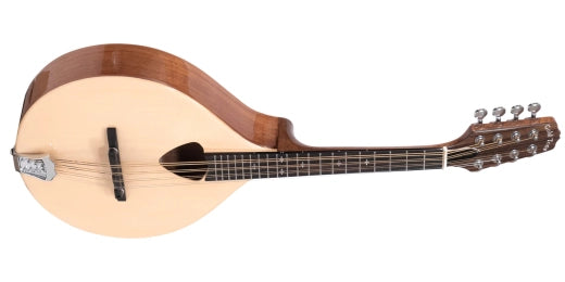 Mandole irlandaise traditionnelle dorée avec étui