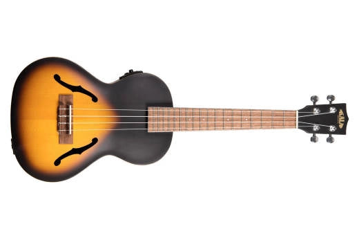 Kala - Ukulélé ténor Archtop avec électronique - Tobacco Burst