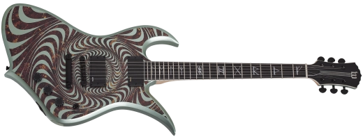 Schecter - Guitare électrique Wylde Thoraxe - Tortue Psychic Bullseye Gangrene
