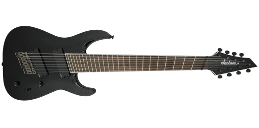 Jackson Guitars - Série X Soloist Arch Top SLAT8 MS, touche en laurier, multi-échelles - Noir brillant