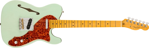 Fender - American Professional II Telecaster Thinline, édition limitée, touche en érable avec étui - Vert surf transparent