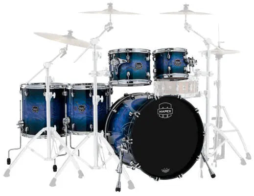 Mapex - Saturn VI Studioease 5-Piece Shell Pack (22,10,12,14,16) - Cobalt Burst