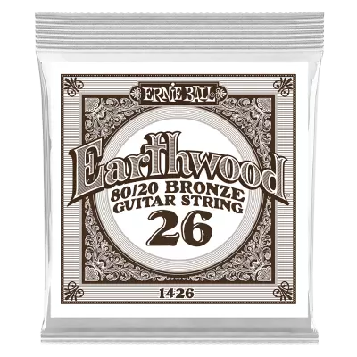 Ernie Ball - Corde simple Earthwood - .026w