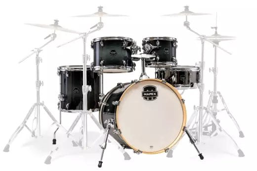 Mapex - Pack de 5 cartouches Armory (20, 10, 12, 14, SD) - Black Onyx Burst