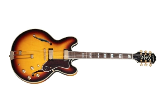 Epiphone - Guitare électrique semi-creuse Sheraton Frequensator - Vintage Sunburst