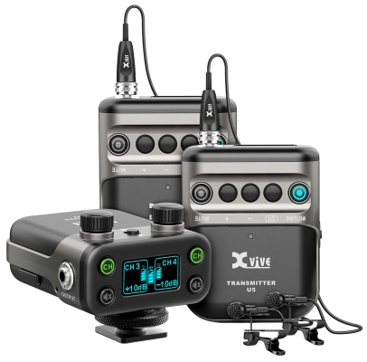 Xvive Audio - U5T2 Système audio sans fil complet pour 2 personnes U5 pour système vidéo