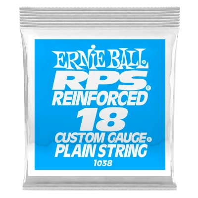 Corde simple renforcée RPS pour guitare électrique Ernie Ball - .018