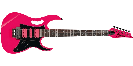 Ibanez - Guitare électrique Signature JEM Junior Steve Vai avec incrustations de vigne - Rose