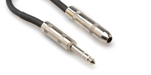 Adaptateur Hosa à sortie directe, filetage TRS 1/4 pouce vers filetage TSF 1/4 pouce, 6 pouces