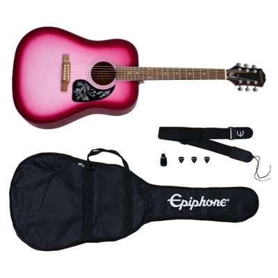 Epiphone - Starling Acoustic Guitar Starter Pack - Hot Pink