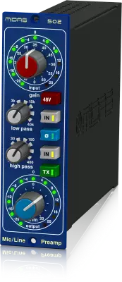 Midas - 502 Modular Microphone Preamplifier with Classic XL4 Filters