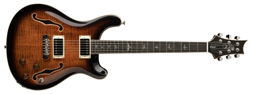 PRS Guitars - SE Hollowbody II Piezo avec étui - Orange Tiger Smokeburst