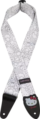 Sangle Fender x Hello Kitty en polypropylène blanc