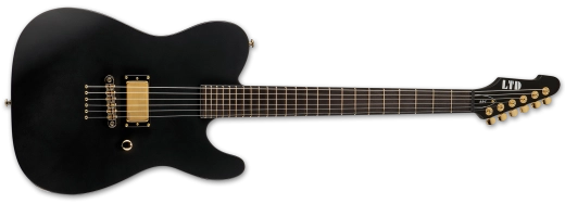 ESP Guitars - Guitare électrique signature Alan Ashby AA-1 avec étui - Noir satiné
