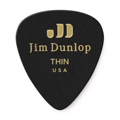 Dunlop - Celluloid Player Pack (12 Pack) - Black Thin
