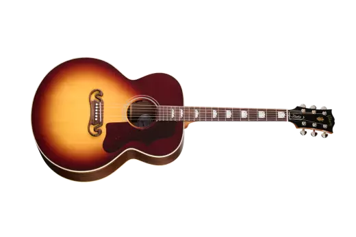 Gibson - Guitare acoustique/électrique SJ-200 Studio en palissandre avec étui rigide - Rosewood Burst