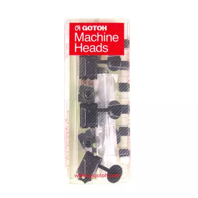 WD Music - Mécaniques Gotoh 6 en ligne à blocage vintage - Noires