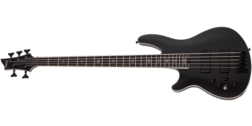 Schecter - Basse 5 cordes SLS Elite-5 Evil Twin - Noir satiné - Gaucher