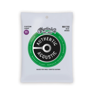 Martin - Authentic Acoustic Marquis 80/20 Bronze - Cordes Custom Light Silked 11-52