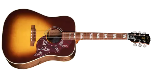 Gibson - Hummingbird Studio Walnut Acoustic/Electric Guitar with Hardshell Case - Walnut Burst Gloss