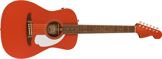 Fender - Guitare électro-acoustique Malibu Player, touche en noyer - Fiesta Red