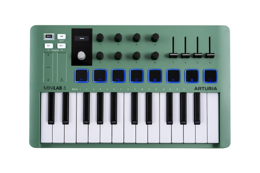 Arturia - MiniLab 3 25-Key MIDI Controller w/Software - Mint Green