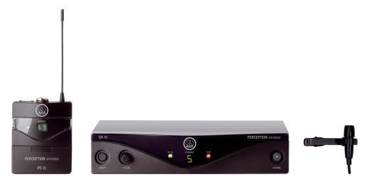 AKG - Perception Wireless 45 Presenter Set with Lavalier Microphone - Band-A