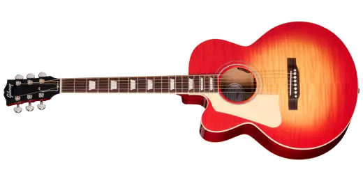 Gibson - Guitare acoustique/électrique Les Paul Parlor avec étui rigide - Vintage Cherry Sunburst (gaucher)