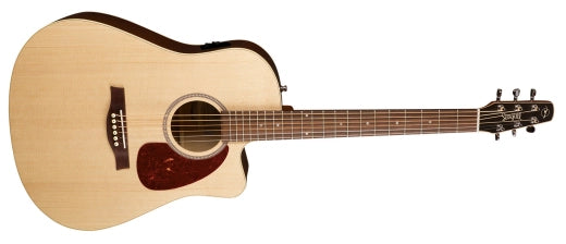 Seagull Guitars - Guitare acoustique/électrique Coastline Slim CW EQ en épicéa et cerisier sauvage avec housse