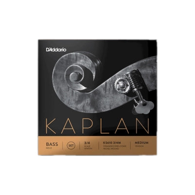 D'Addario - Jeu de cordes pour basse Kaplan Solo - 3/4, tension moyenne