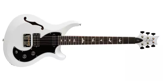 PRS Guitars - Guitare électrique semi-creuse S2 Vela satinée avec housse - Blanc perle