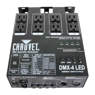 Chauvet DJ - DMX4-2.0 LED Dimmer and Relay Pack