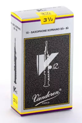 Anches de saxophone soprano Vandoren - V12 (10/boîte) - 3 1/2