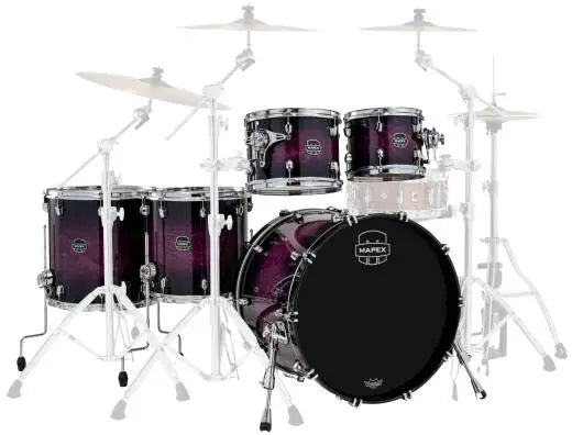 Mapex - Saturn VI 5-Piece Shell Pack (22,10,12,14,16) - Royal Purple Burst
