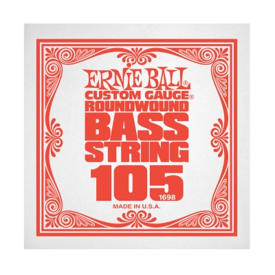 Corde simple pour basse électrique Ernie Ball .105 nickelée