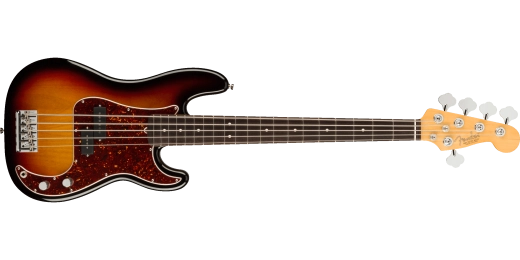 Fender - American Professional II Precision Bass V, touche en palissandre - Sunburst 3 couleurs