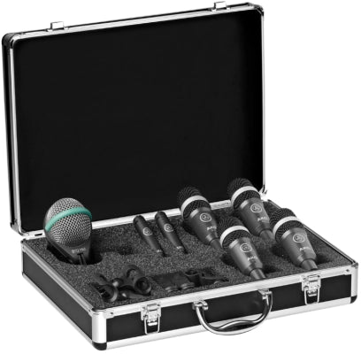 AKG - Drum Set Concert I Professional Drum Microphone Set - 4xD40/2xC430/D112 MKII