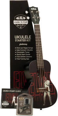 Kala - Kit de démarrage pour ukulélé de concert Elvis - Viva Las Vegas