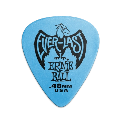 Ernie Ball - Everlast Guitar Picks - .44mm Blue - 12 Pack