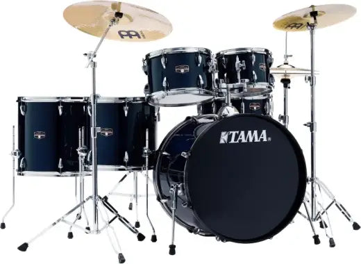 Tama - Imperialstar Batterie 6 pièces (22, 10, 12, 14, 16, SD) avec cymbales et accessoires - Bleu foncé